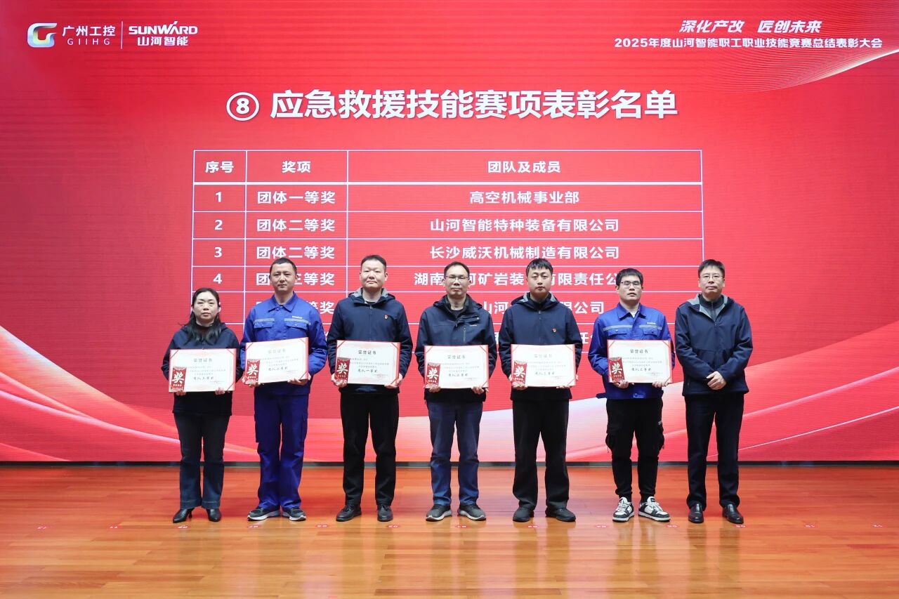 山河智能2025年度职工职业技能竞赛总结表彰大会成功召开